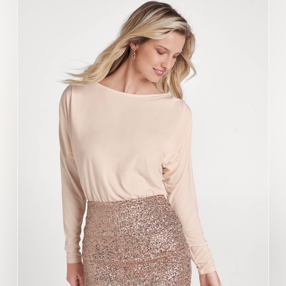 NEVER WORN Open Back Sequin Dress - Picture 2 of 4